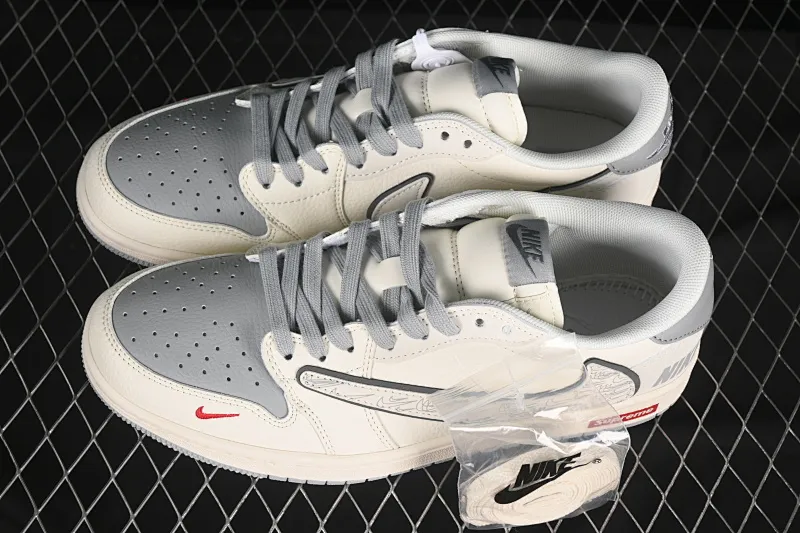 All categories Air Jordan Jordan series basketball shoes Air Jordan 1 Low high-end customized low-top sneakers Travis Scott x Fragment Design x Air Jordan 1 Low OG SP AJ1 Joe 1 multiple gray hooks low-top cultural casual sneakers XS7089-598